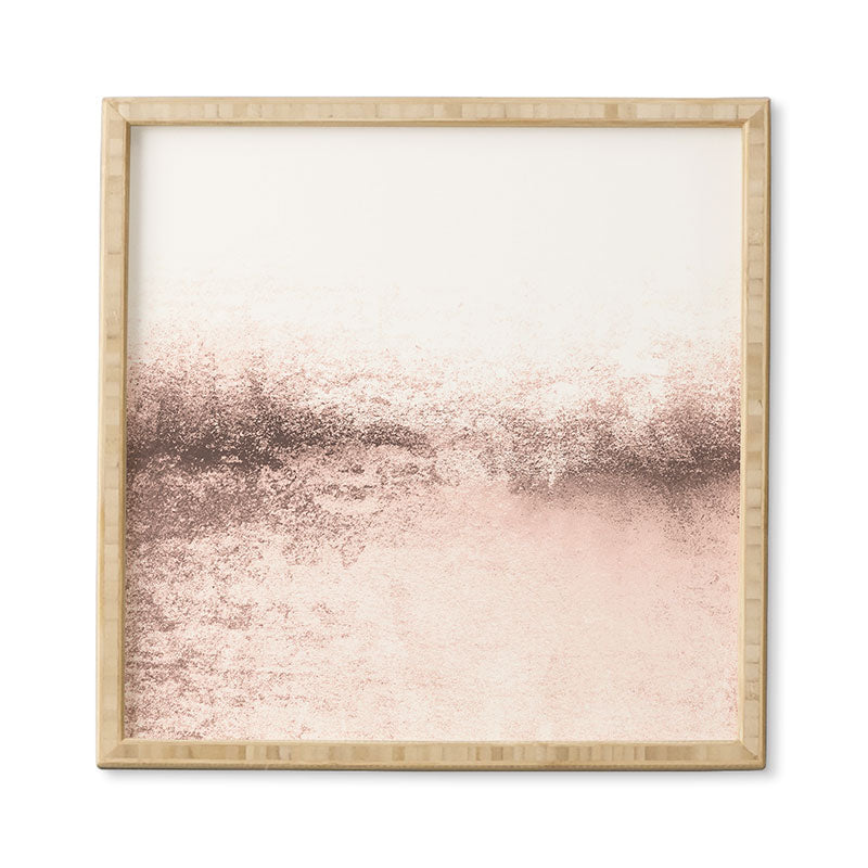 Monika Strigel SNOWDREAMER BLUSH LIGHT Framed Wall Art