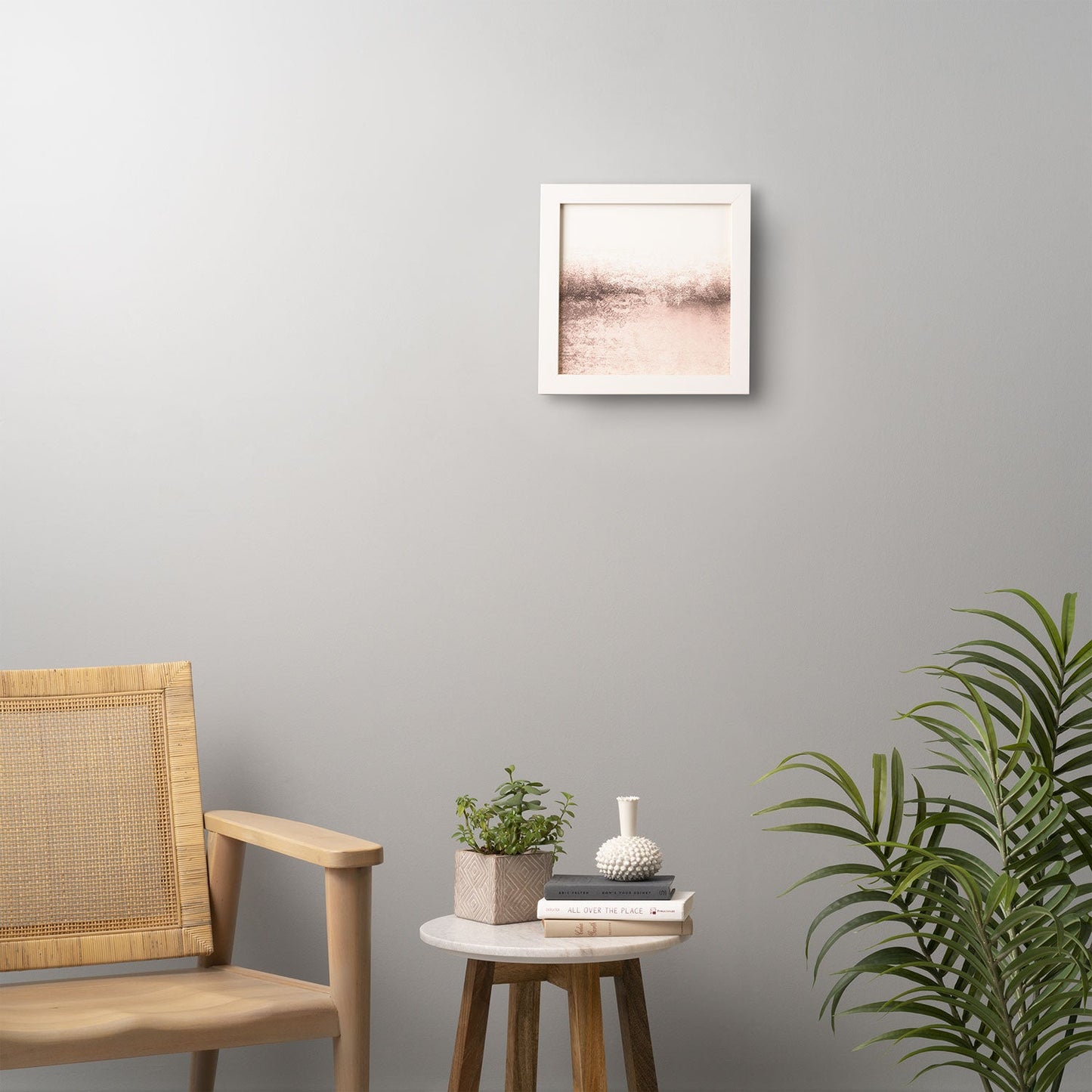 Monika Strigel SNOWDREAMER BLUSH LIGHT Framed Wall Art