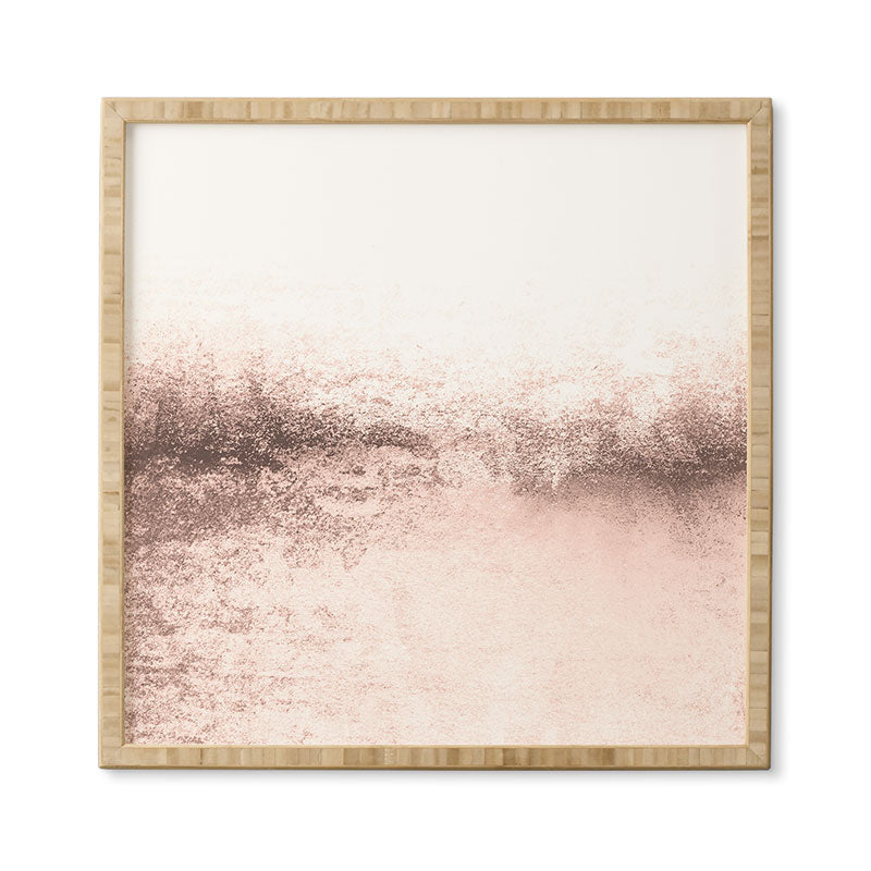Monika Strigel SNOWDREAMER BLUSH LIGHT Framed Wall Art