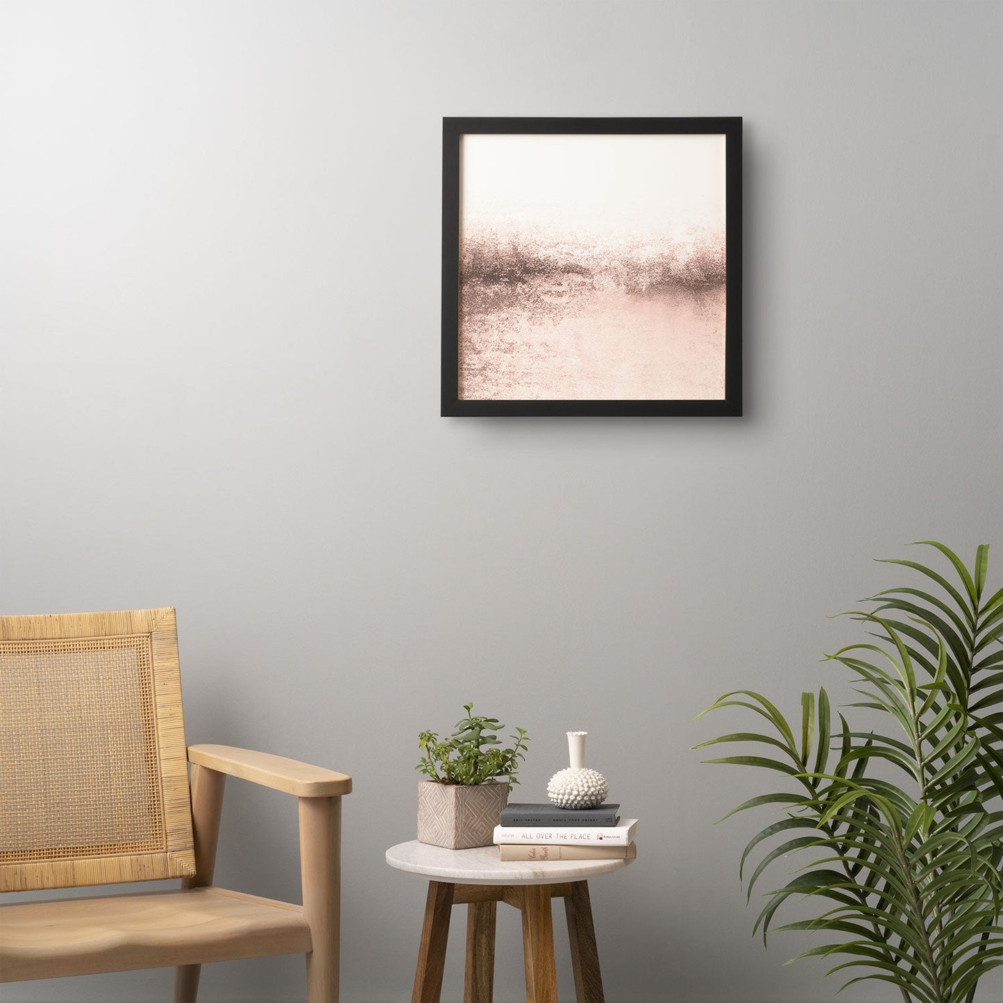 Monika Strigel SNOWDREAMER BLUSH LIGHT Framed Wall Art