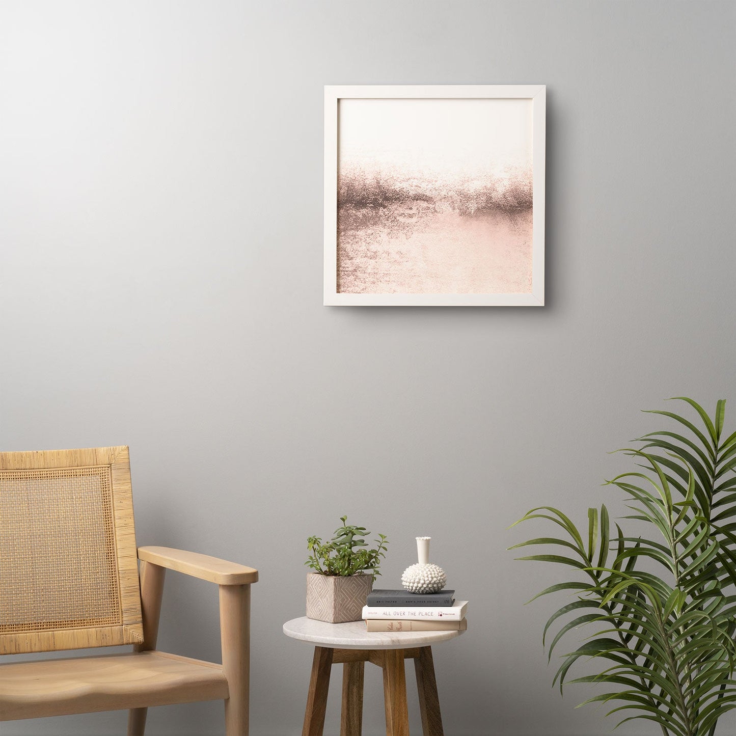 Monika Strigel SNOWDREAMER BLUSH LIGHT Framed Wall Art