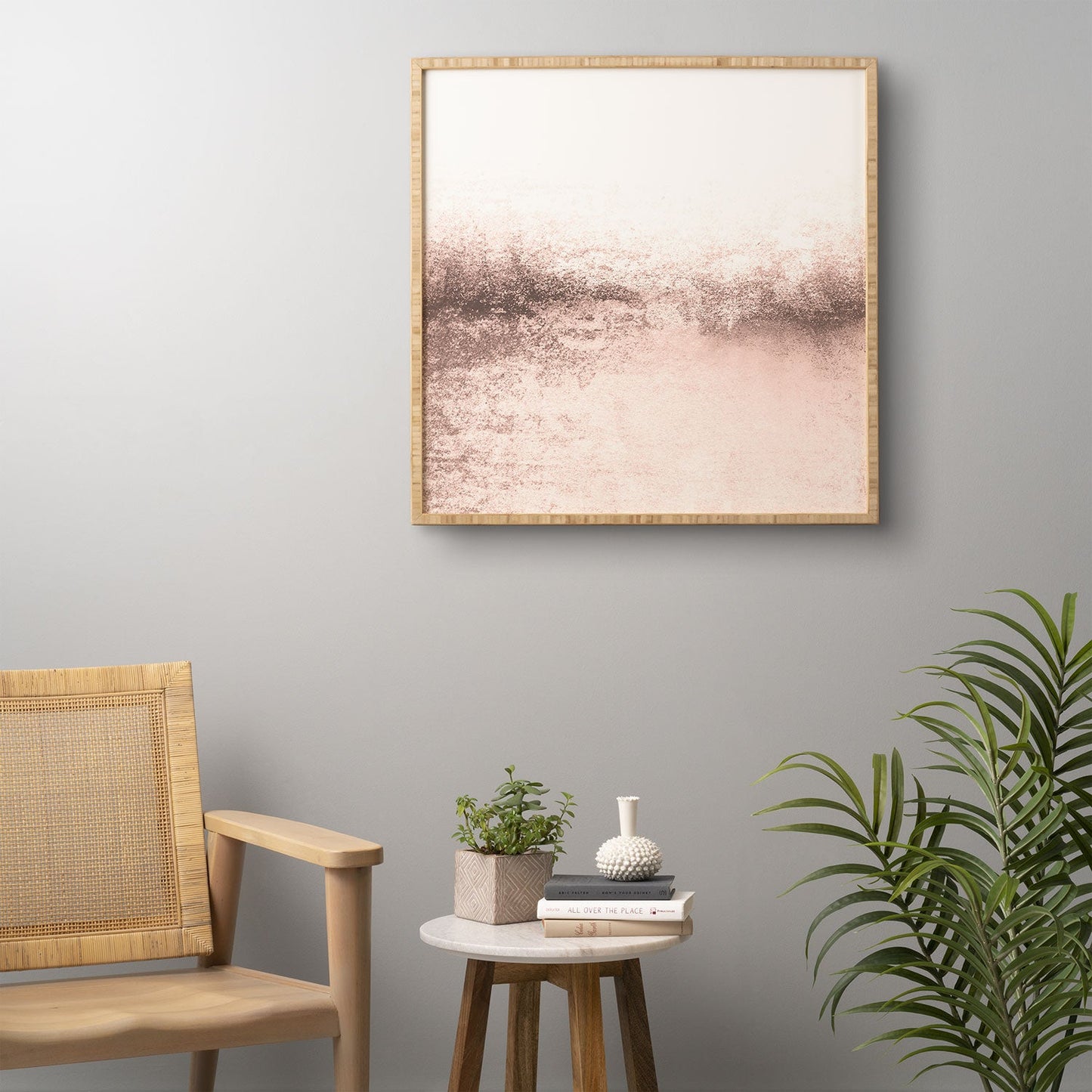 Monika Strigel SNOWDREAMER BLUSH LIGHT Framed Wall Art