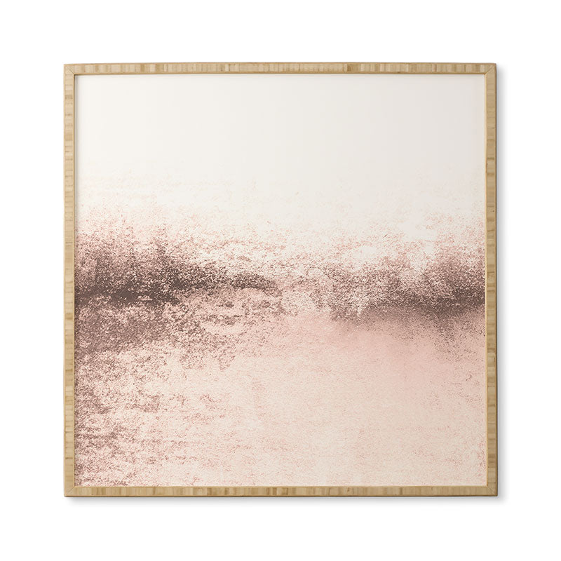 Monika Strigel SNOWDREAMER BLUSH LIGHT Framed Wall Art