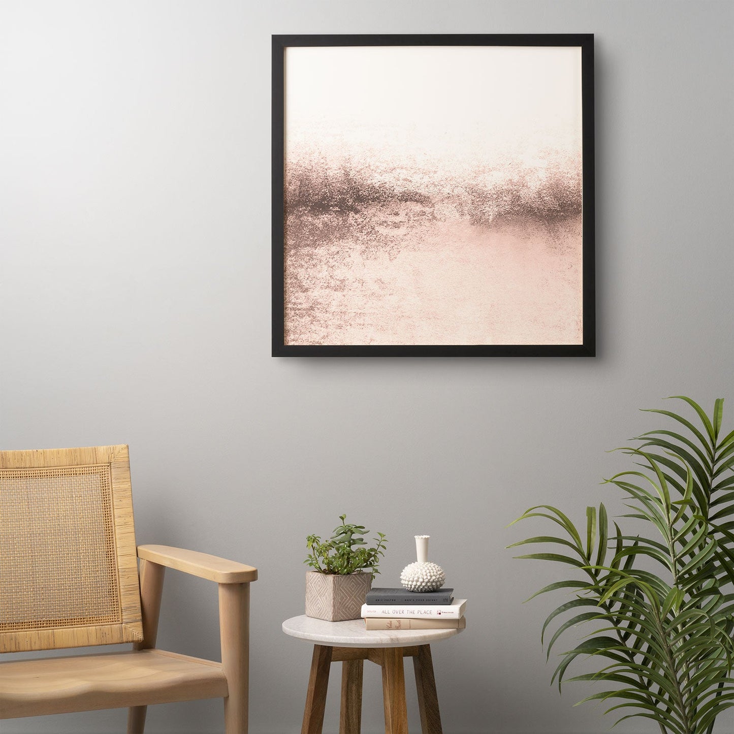 Monika Strigel SNOWDREAMER BLUSH LIGHT Framed Wall Art