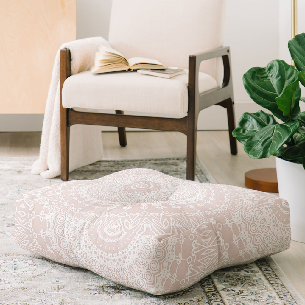 Monika Strigel WAITING FOR YOU ROSE Floor Pillow Square