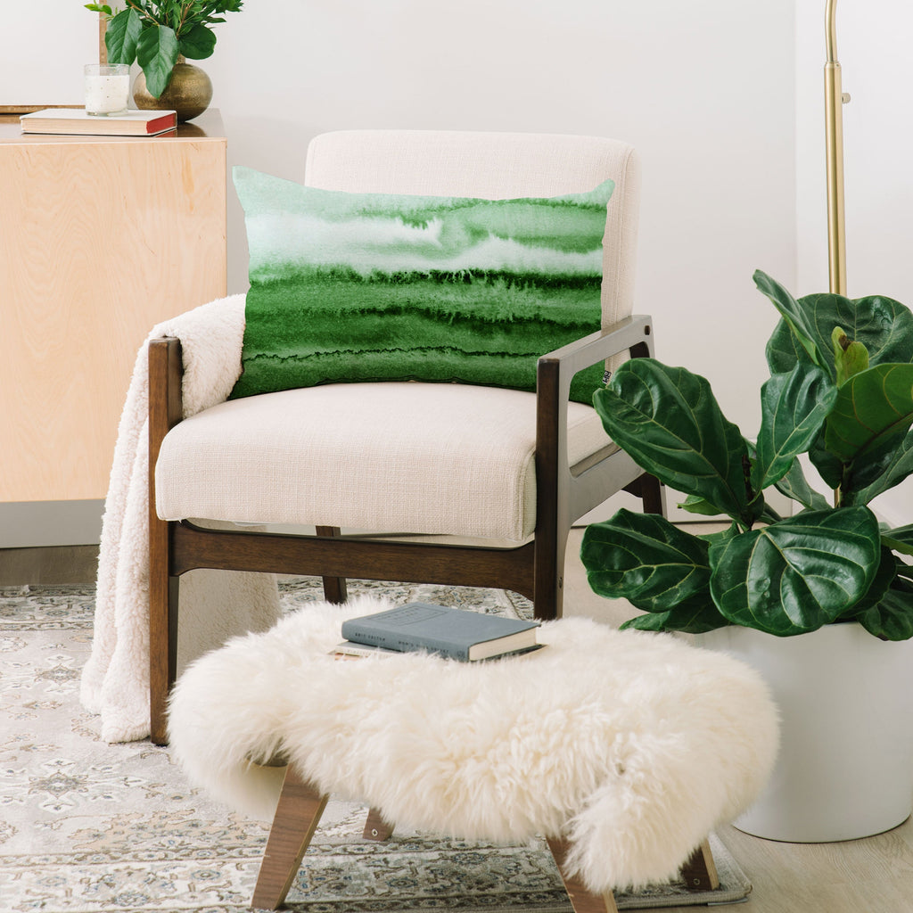 Monika Strigel WITHIN THE TIDES FRESH FOREST Oblong Throw Pillow