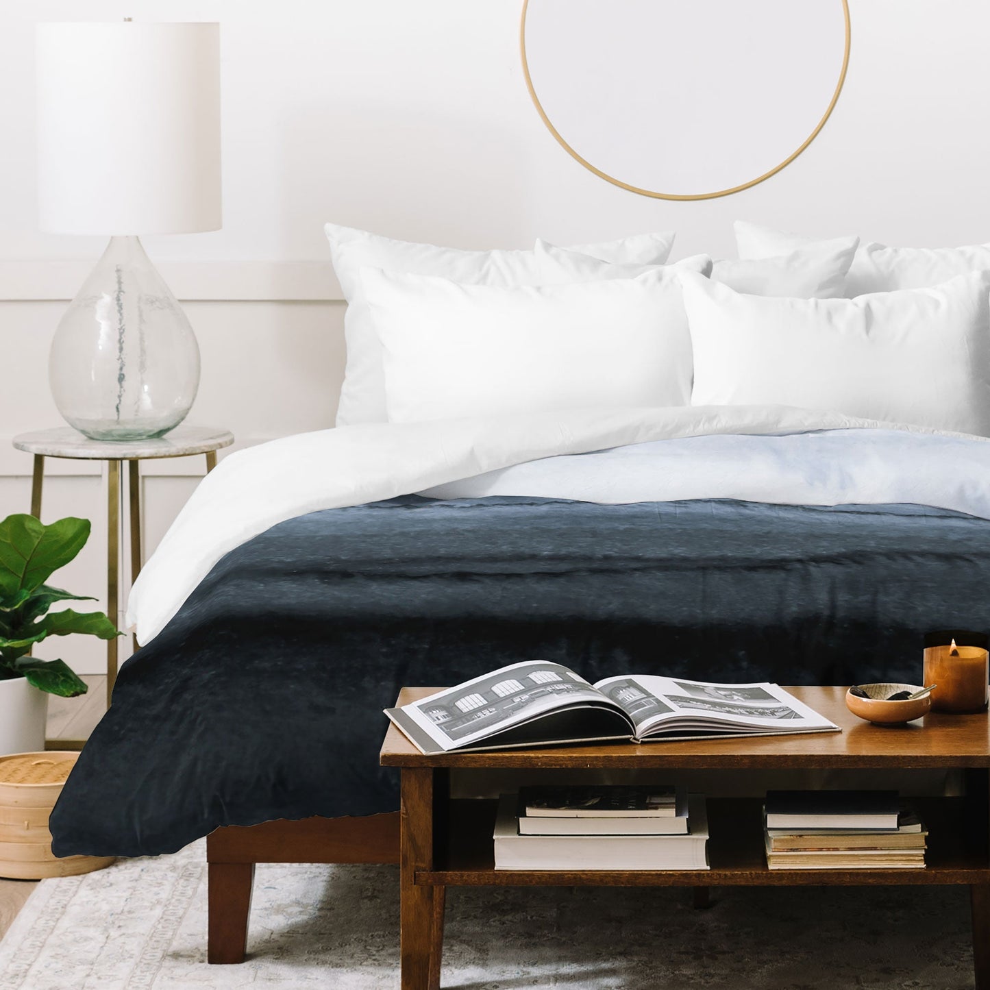 Monika Strigel WITHIN THE TIDES STORMY WEATHER GREY Duvet Cover