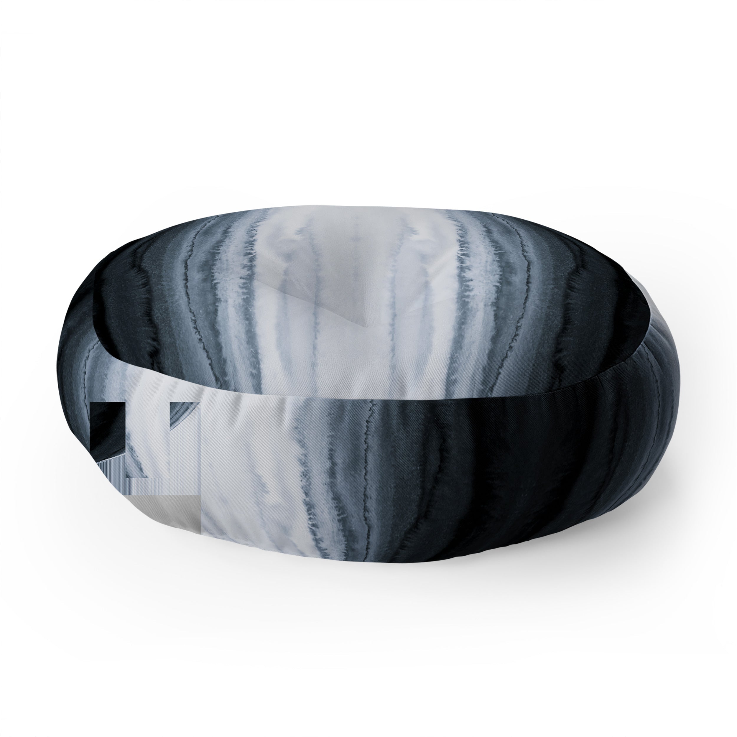 Monika Strigel WITHIN THE TIDES STORMY WEATHER GREY Floor Pillow Round