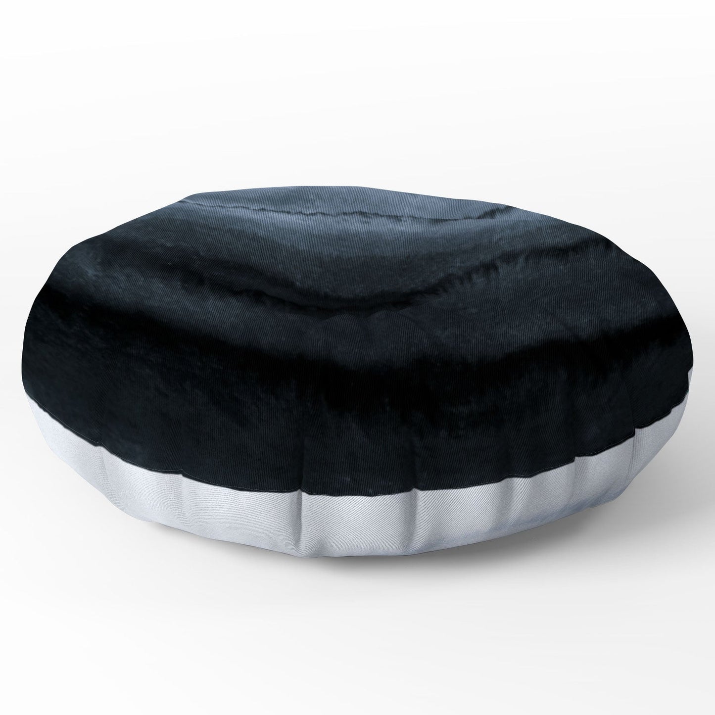 Monika Strigel WITHIN THE TIDES STORMY WEATHER GREY Floor Pillow Round