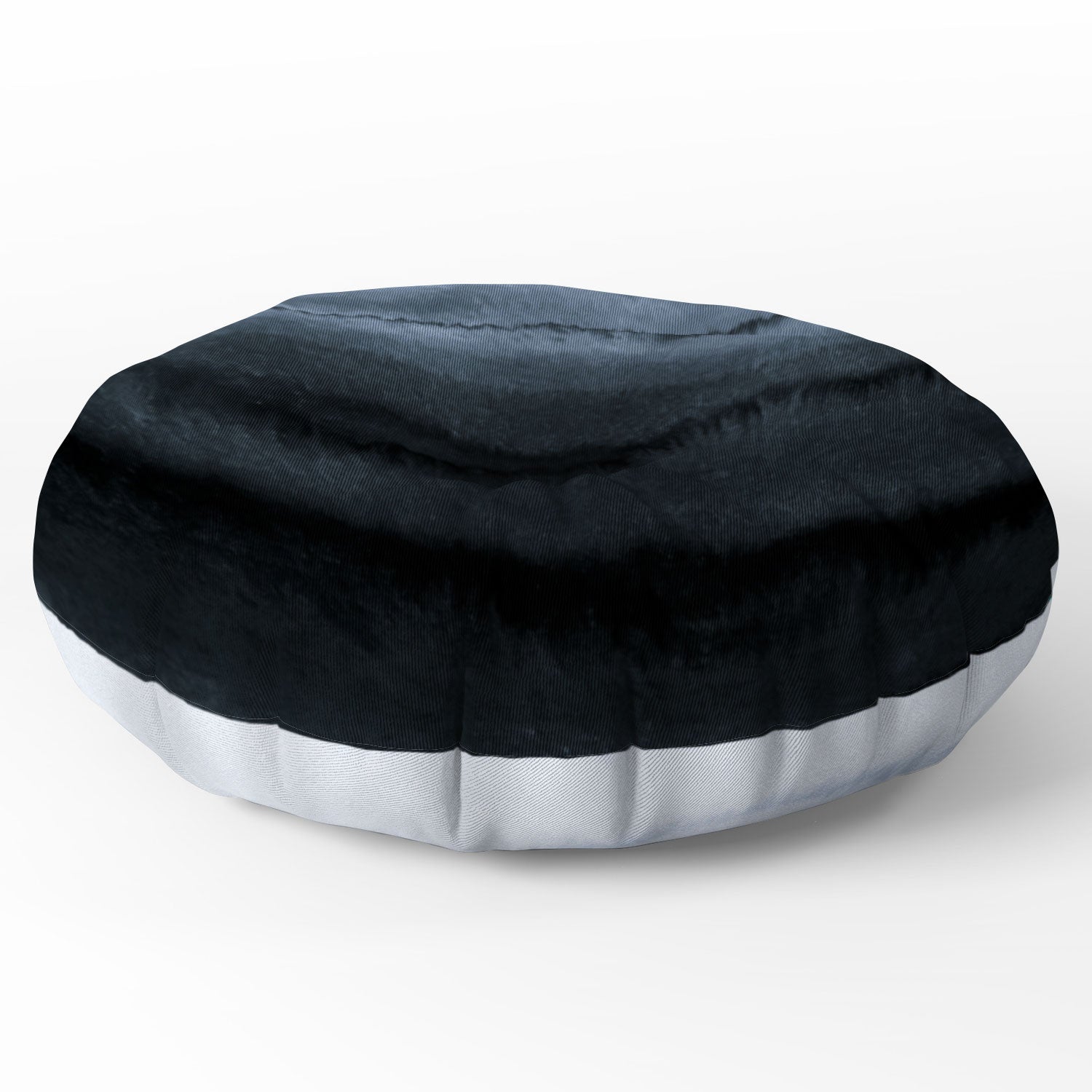 Monika Strigel WITHIN THE TIDES STORMY WEATHER GREY Floor Pillow Round