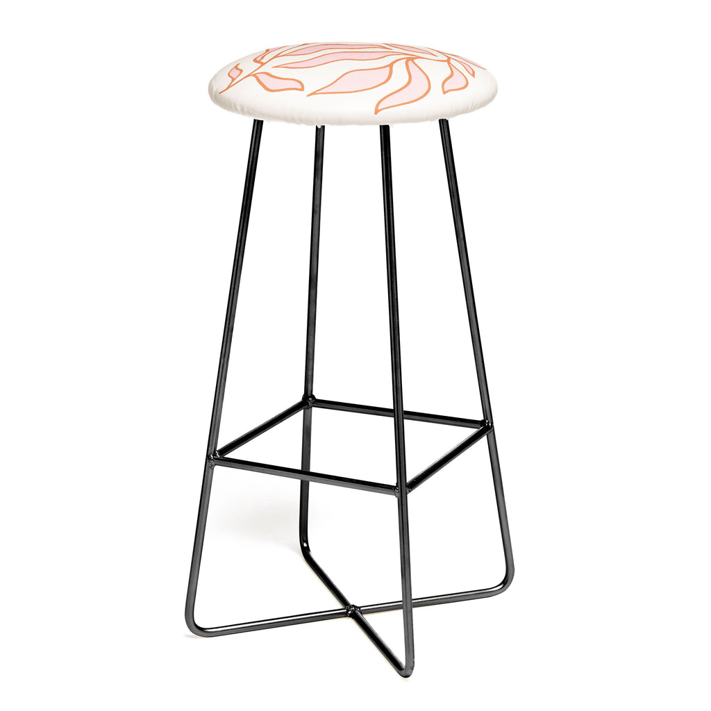 Morgan Elise Sevart sweet pea pink Bar Stool