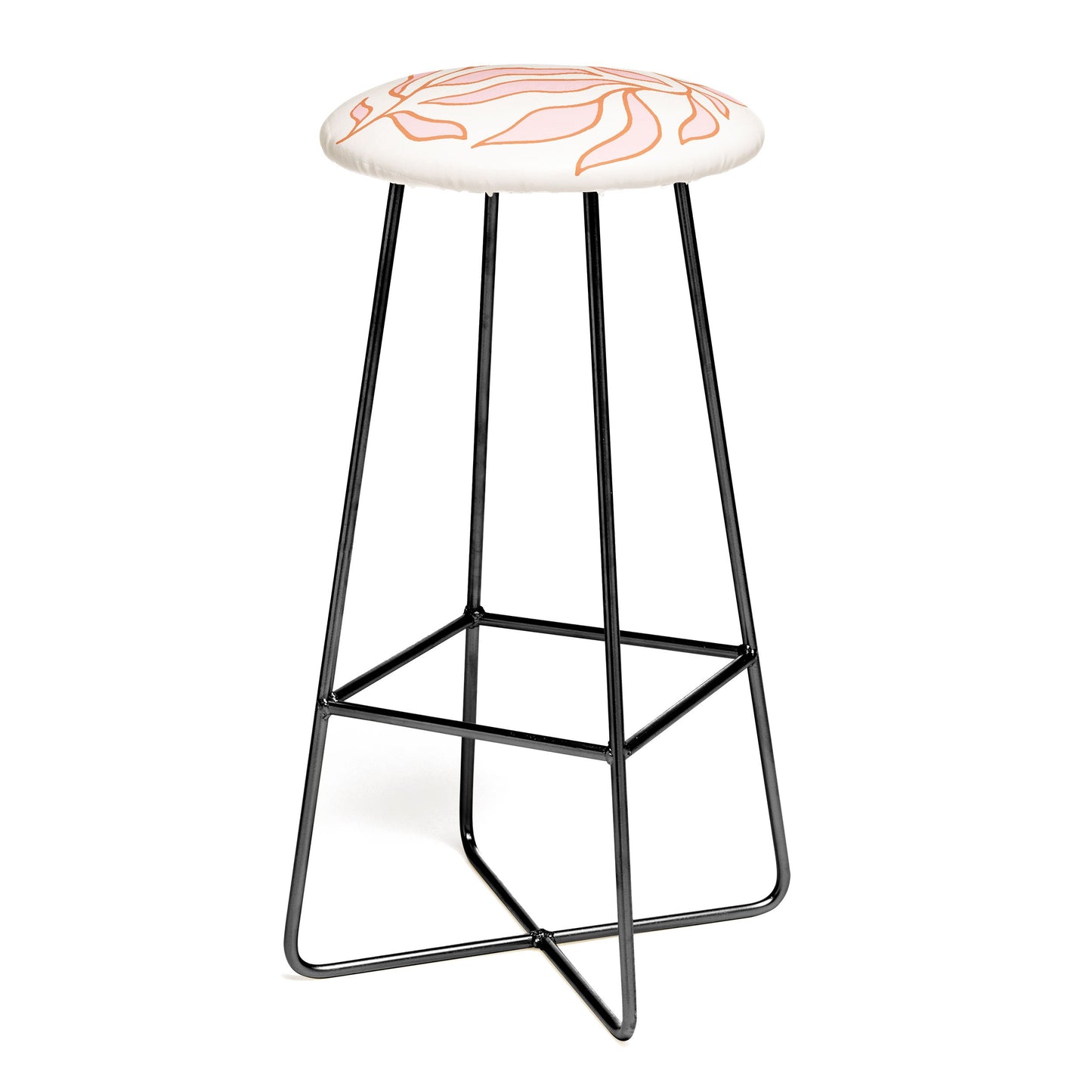 Morgan Elise Sevart sweet pea pink Bar Stool