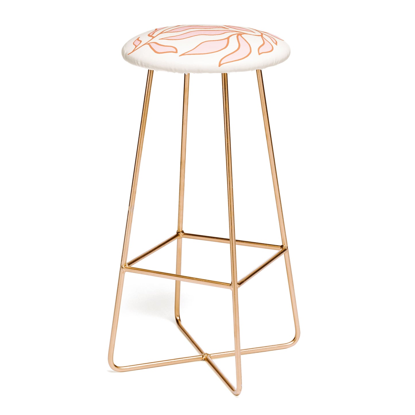 Morgan Elise Sevart sweet pea pink Bar Stool