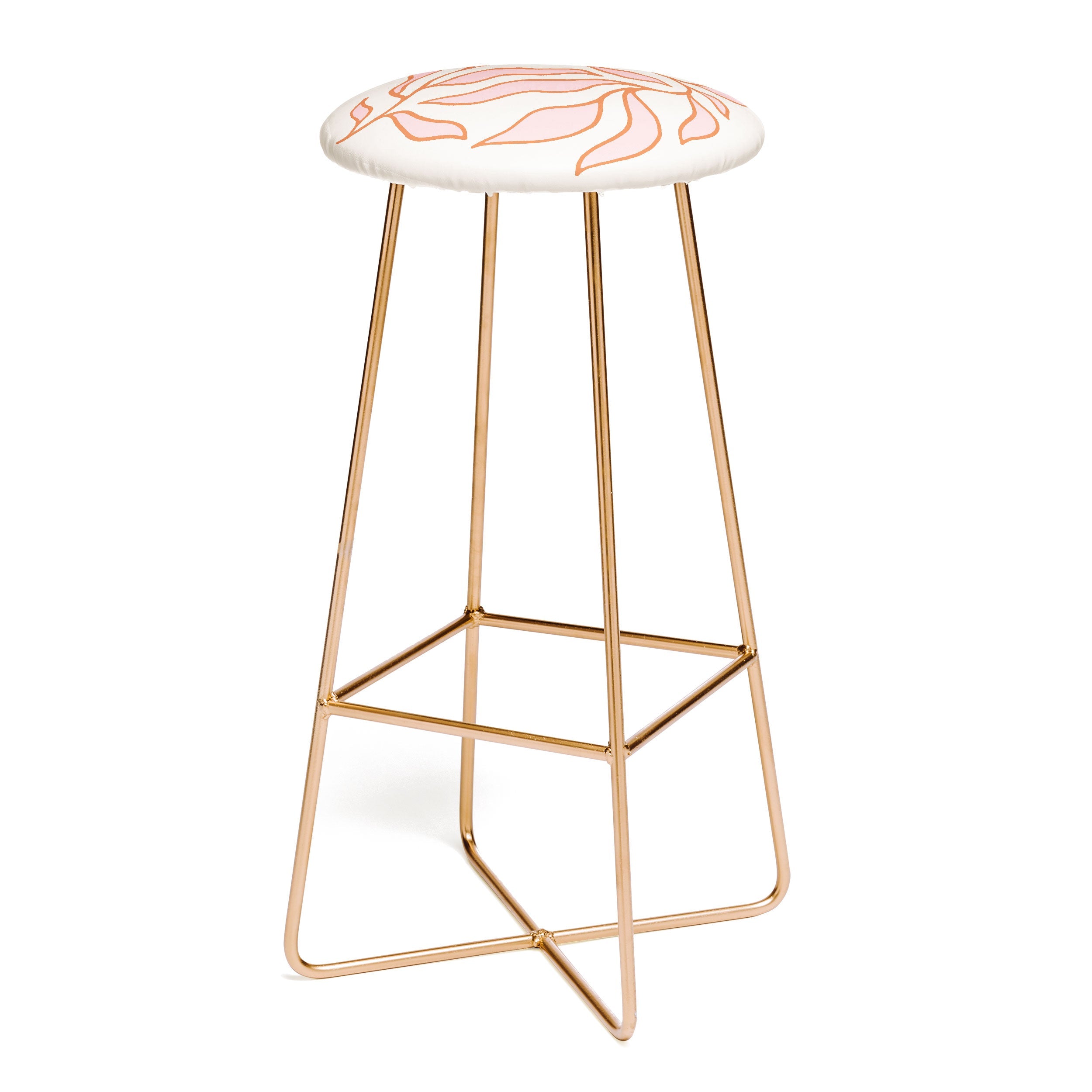 Morgan Elise Sevart sweet pea pink Bar Stool