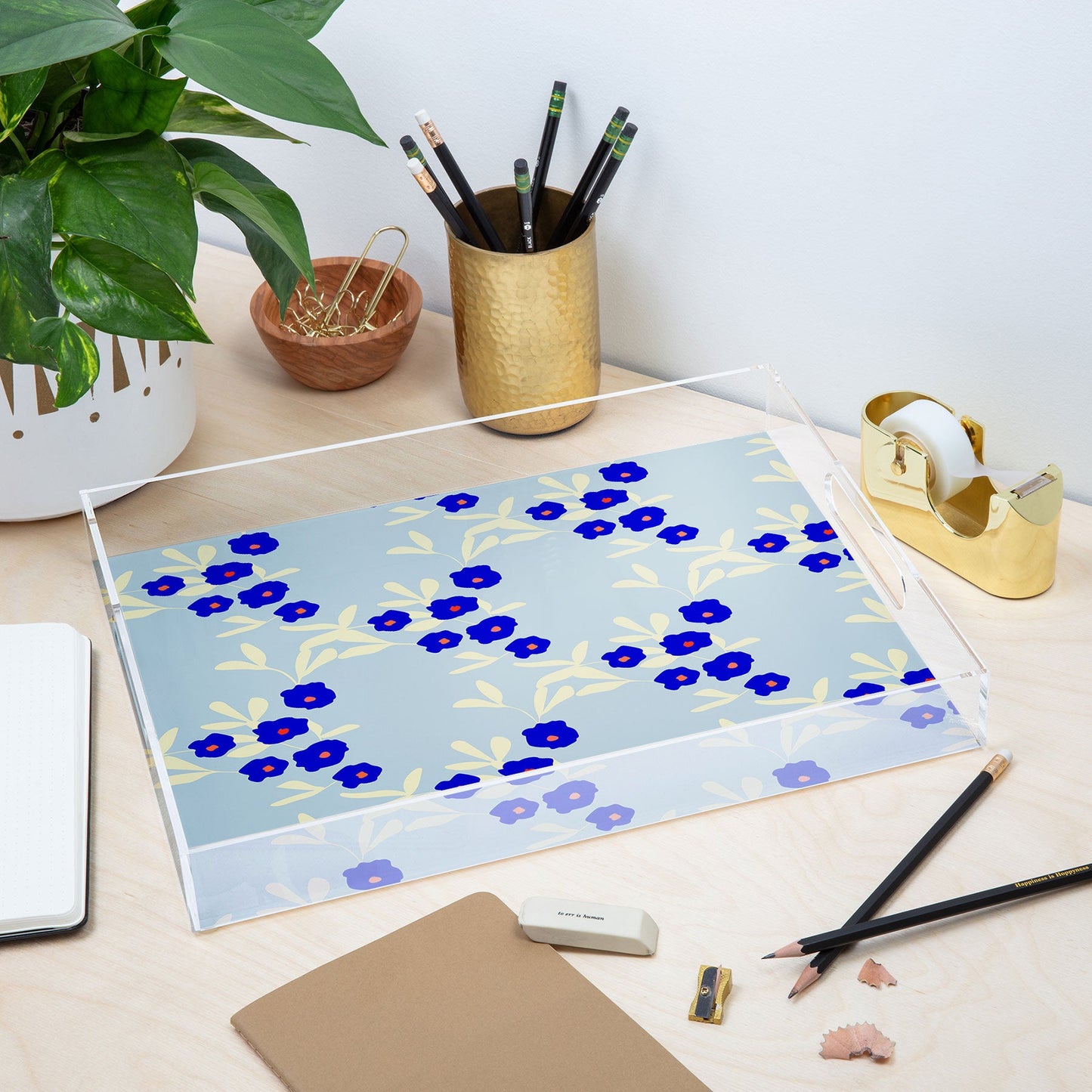 Morgan Kendall blue bells Acrylic Tray