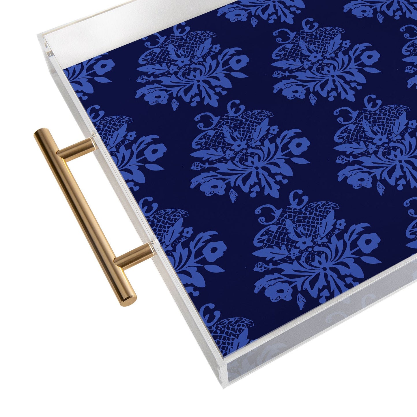 Morgan Kendall blue lace Acrylic Tray