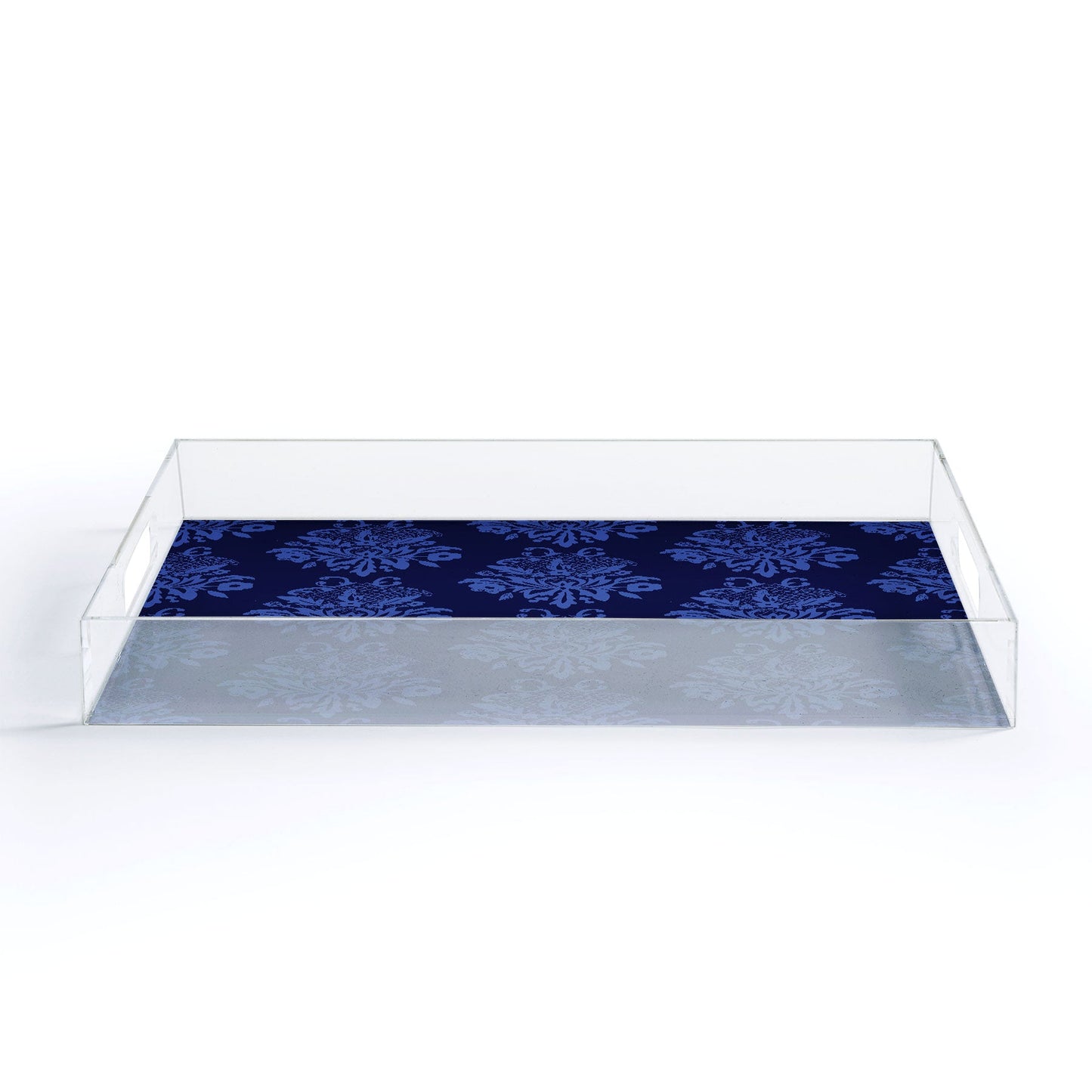 Morgan Kendall blue lace Acrylic Tray