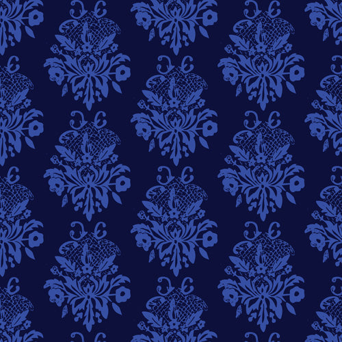 Morgan Kendall blue lace Shower Curtain