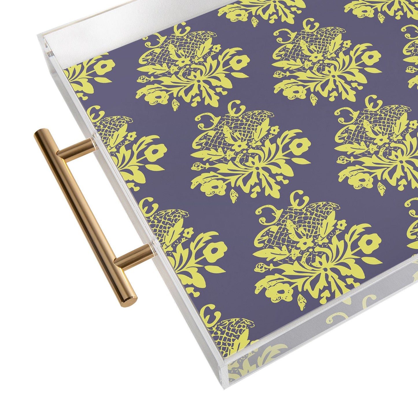 Morgan Kendall green lace Acrylic Tray