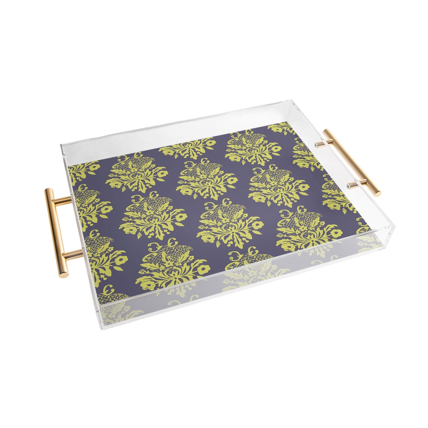 Morgan Kendall green lace Acrylic Tray