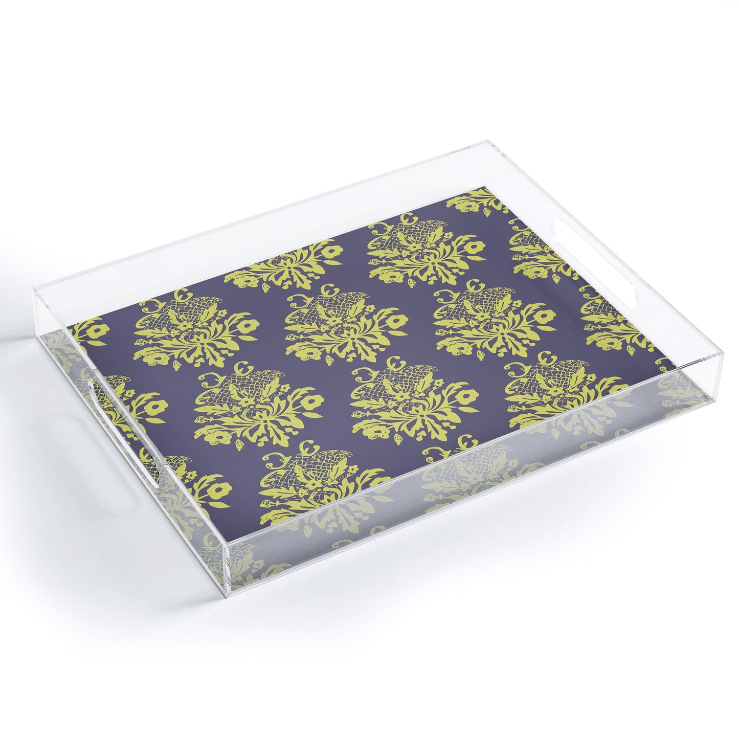 Morgan Kendall green lace Acrylic Tray