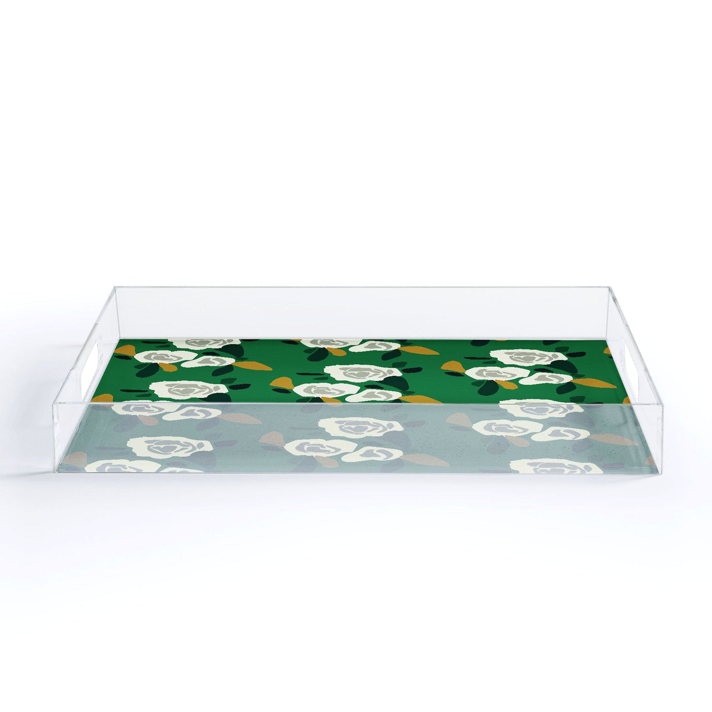 Morgan Kendall green spring Acrylic Tray