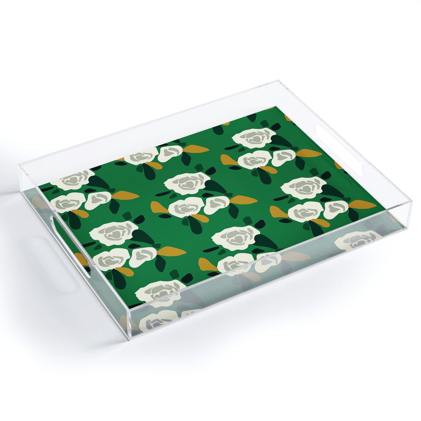 Morgan Kendall green spring Acrylic Tray