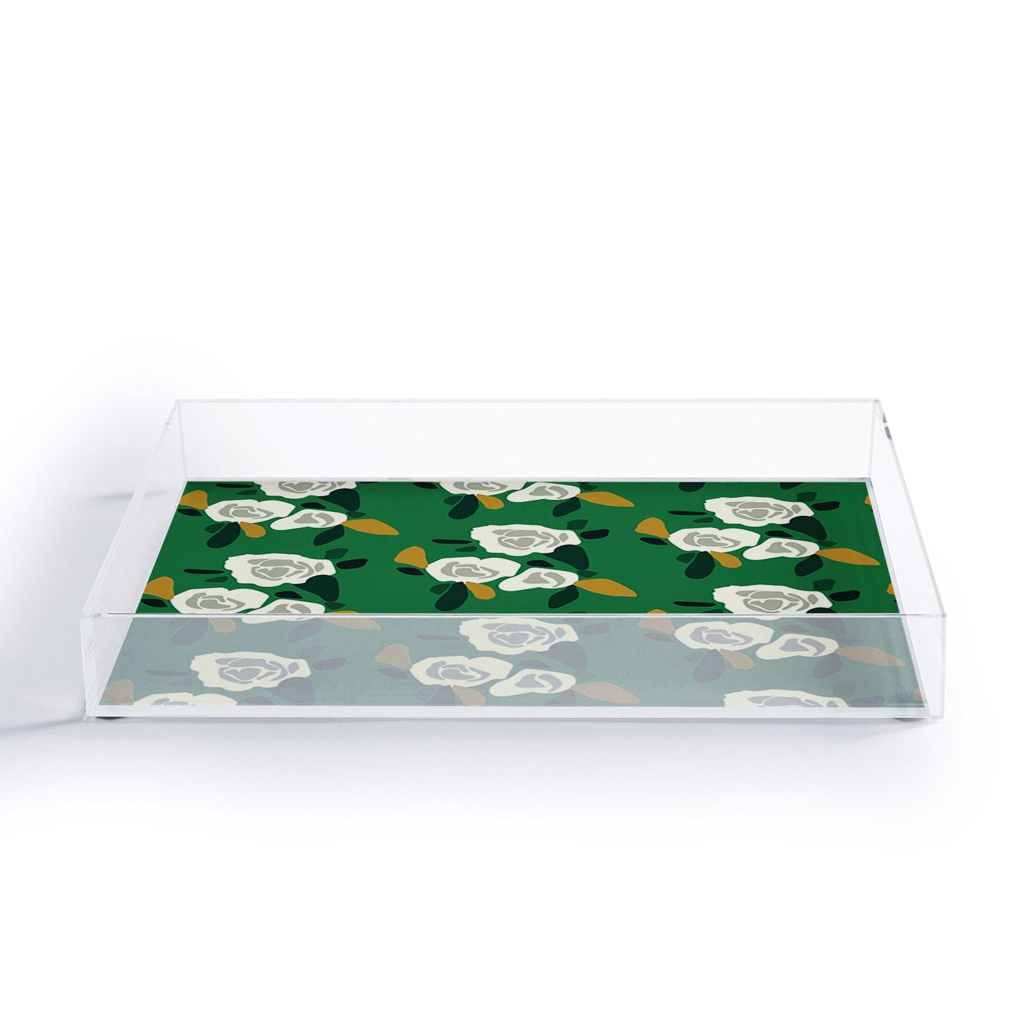 Morgan Kendall green spring Acrylic Tray