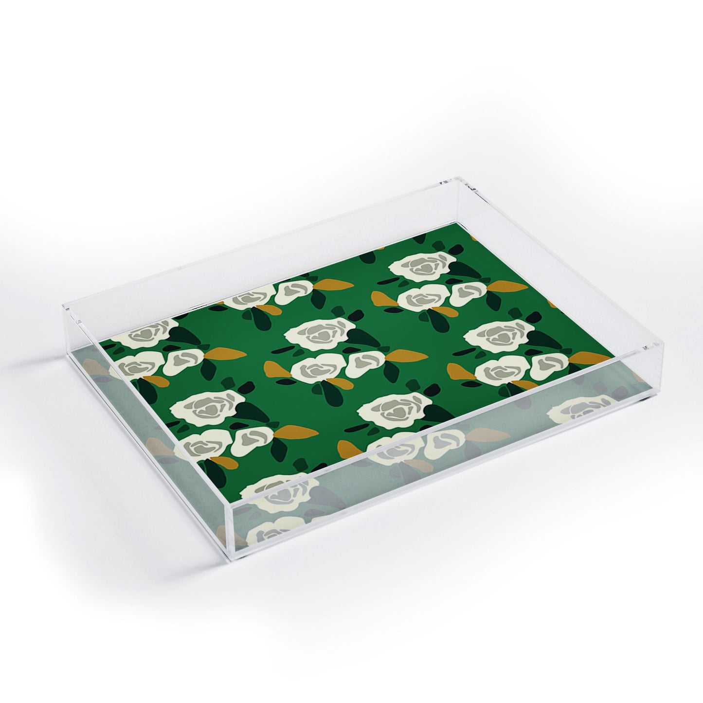 Morgan Kendall green spring Acrylic Tray