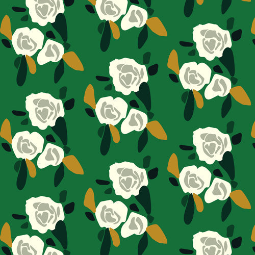 Morgan Kendall green spring Shower Curtain