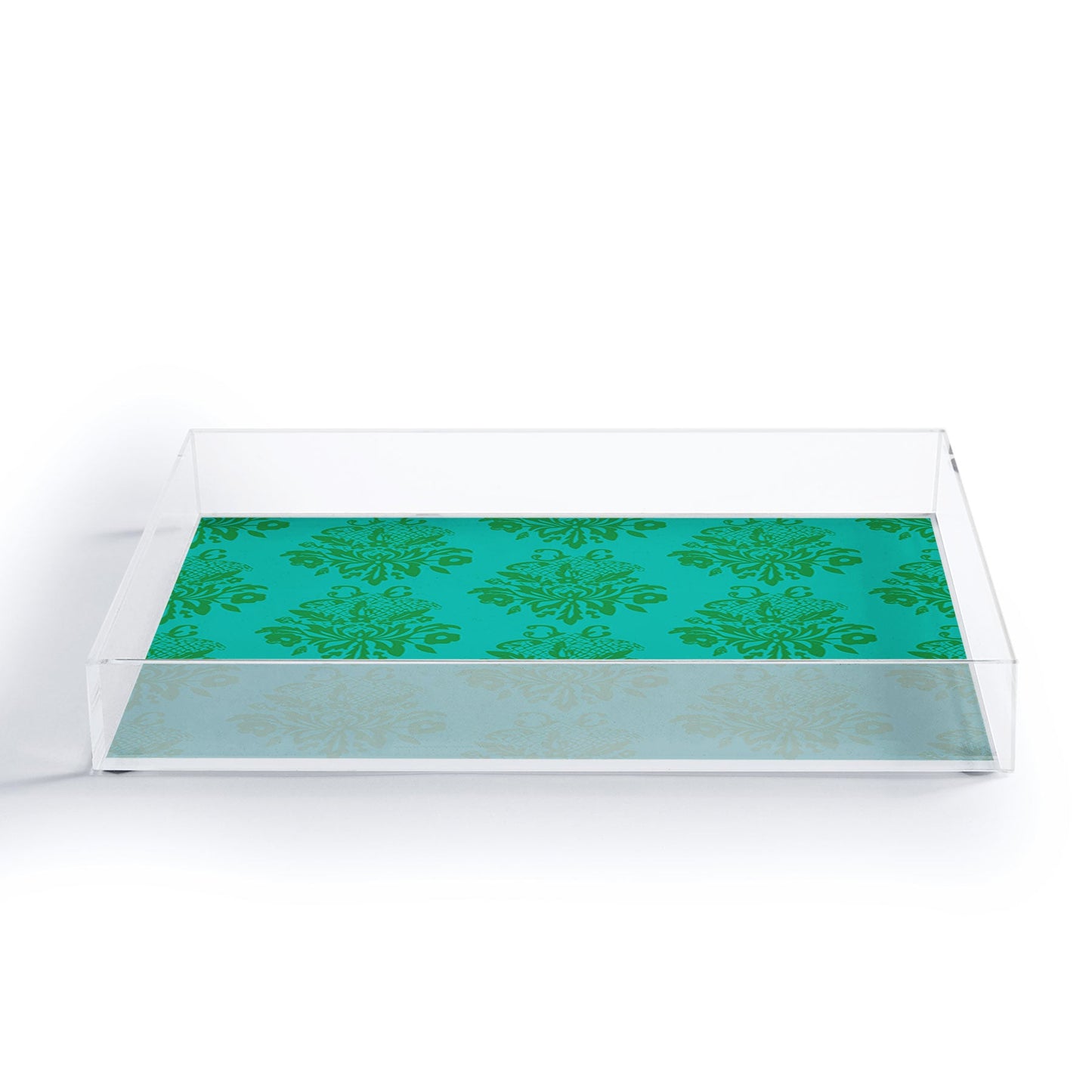 Morgan Kendall kelly green lace Acrylic Tray