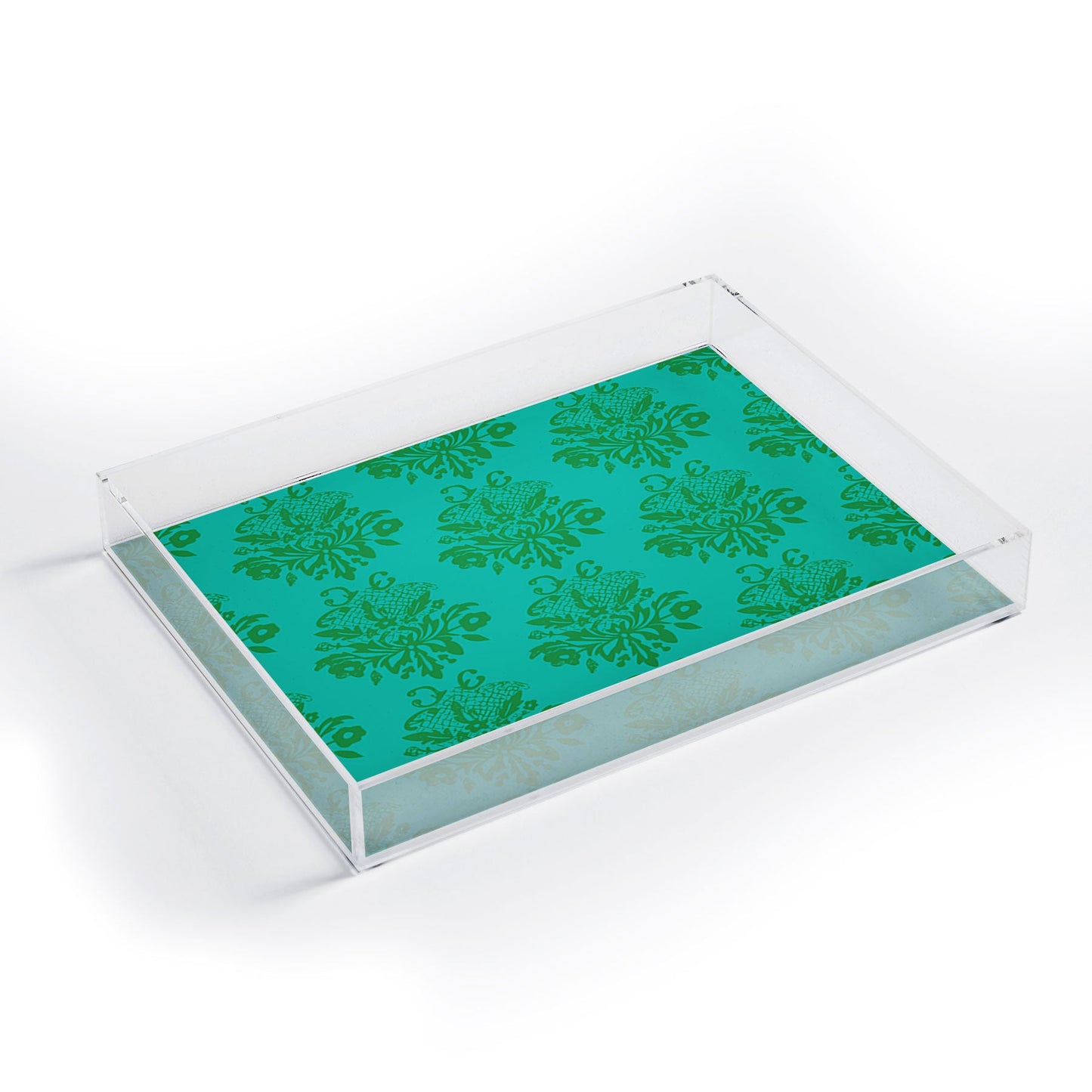Morgan Kendall kelly green lace Acrylic Tray