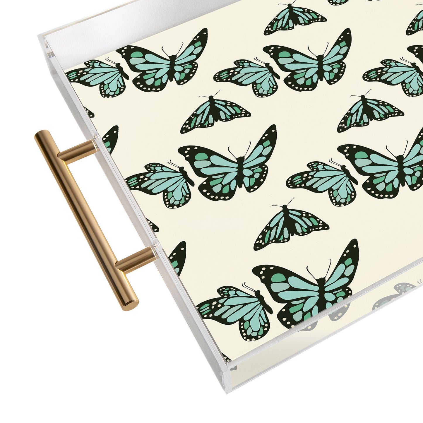 Morgan Kendall monarch butterflies Acrylic Tray