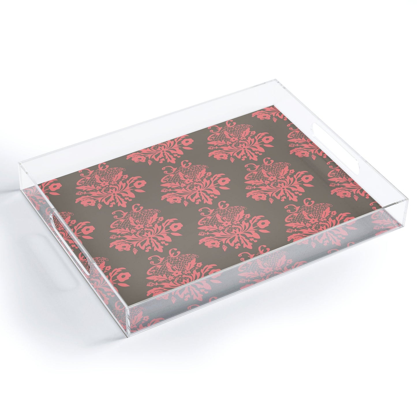 Morgan Kendall pink lace Acrylic Tray