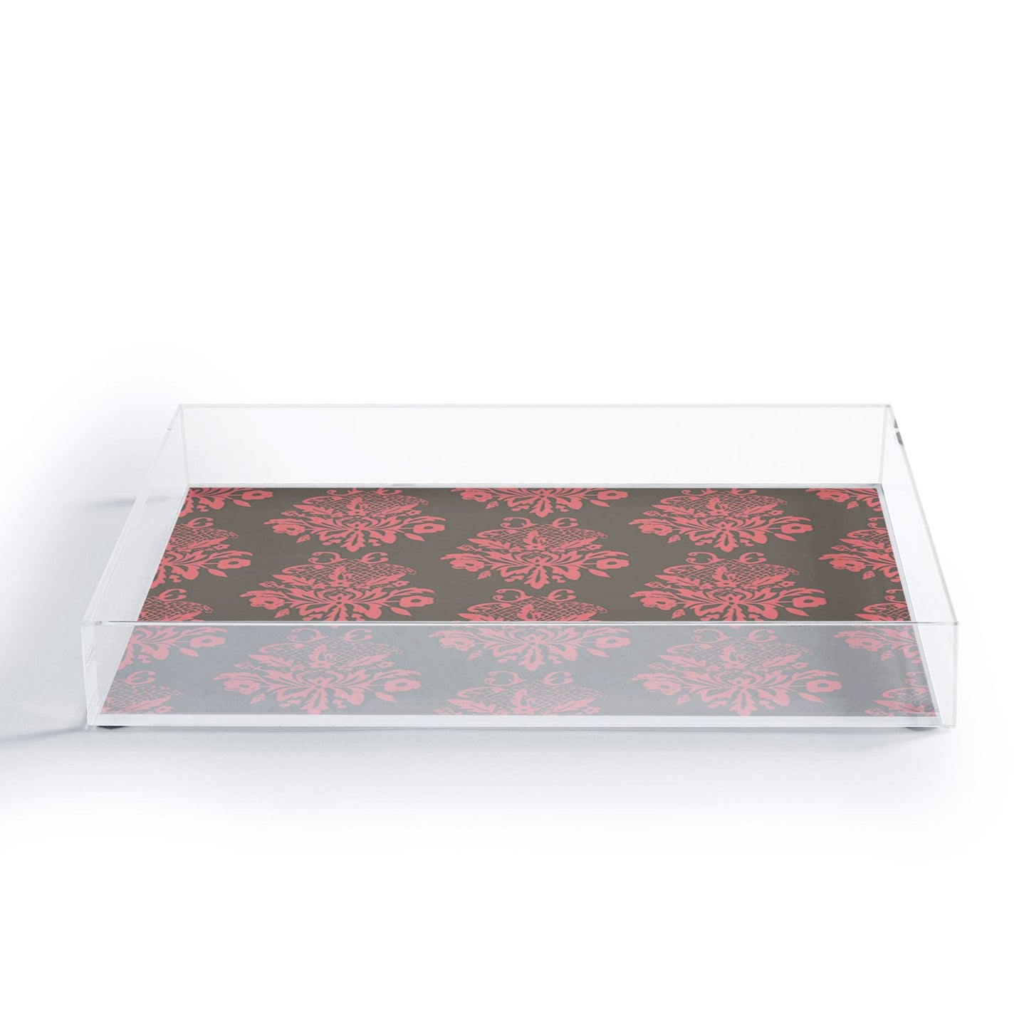 Morgan Kendall pink lace Acrylic Tray