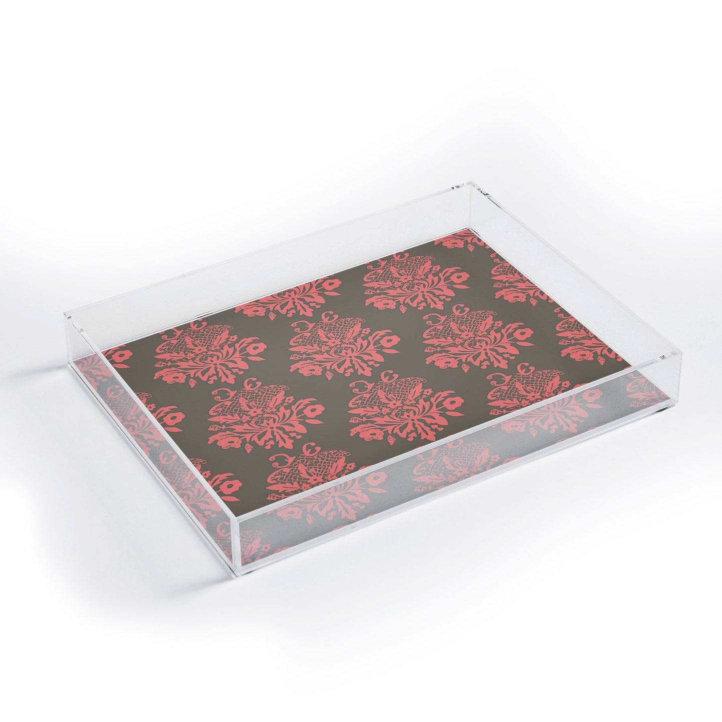 Morgan Kendall pink lace Acrylic Tray