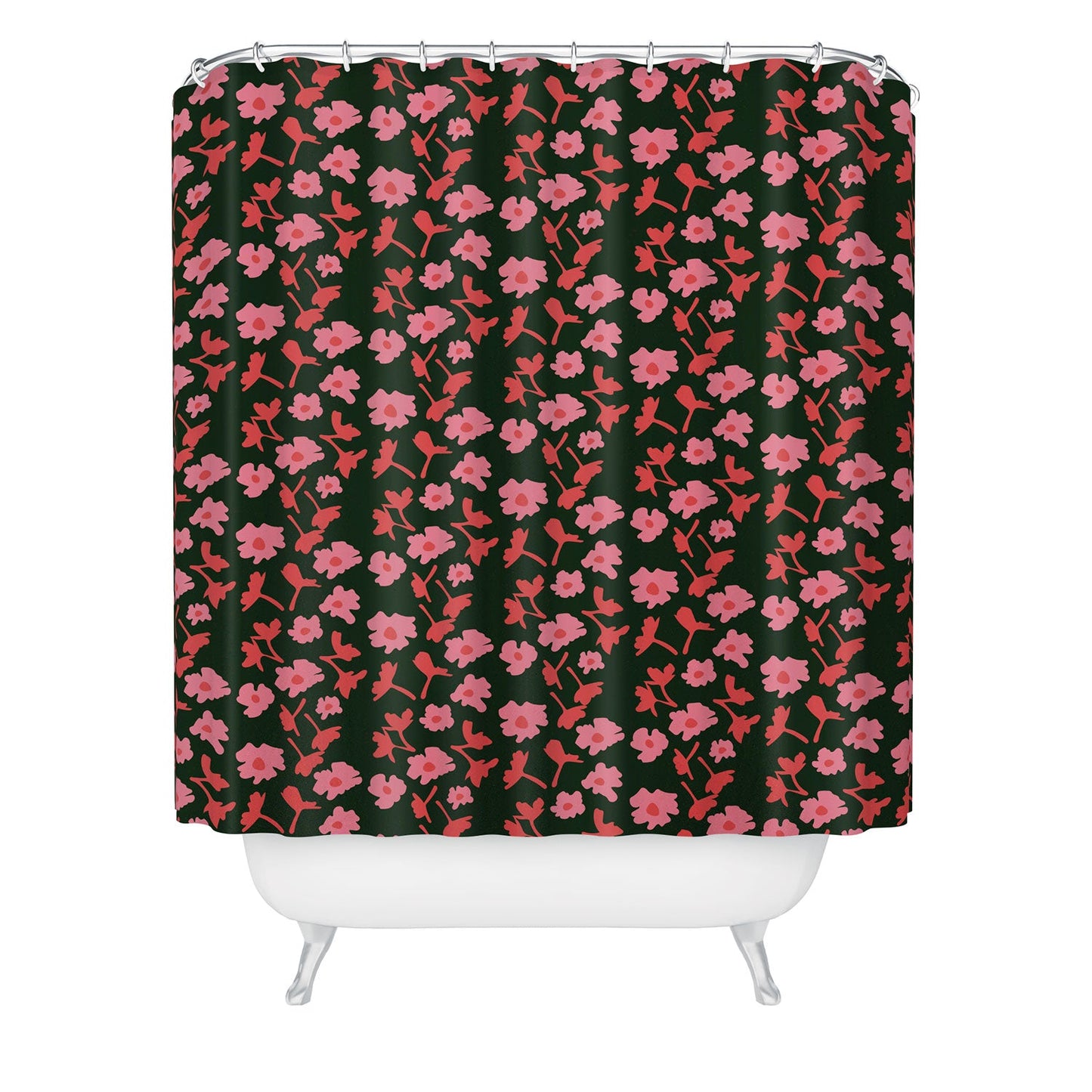 Morgan Kendall pink milk Shower Curtain