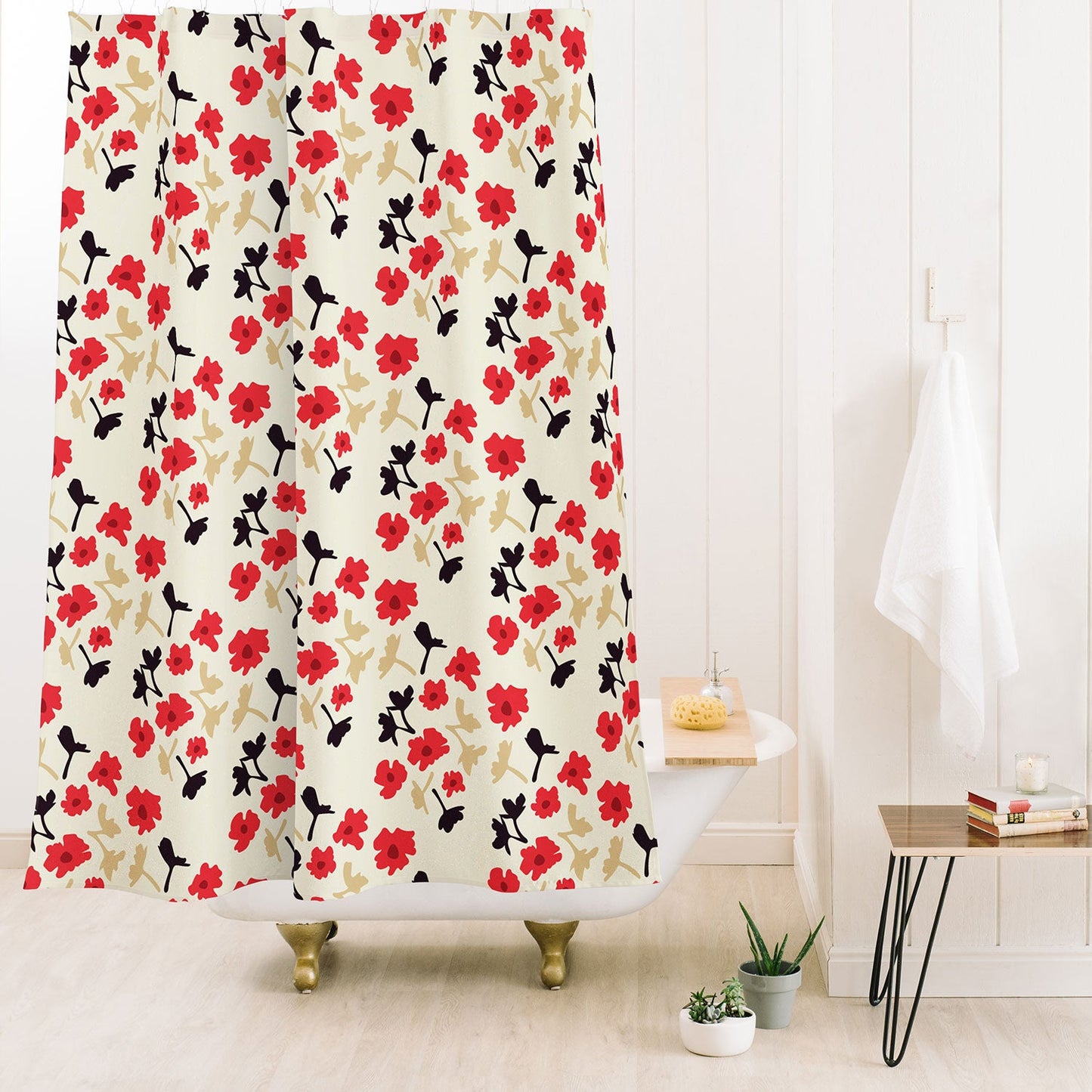 Morgan Kendall poppies will make them sleep Shower Curtain
