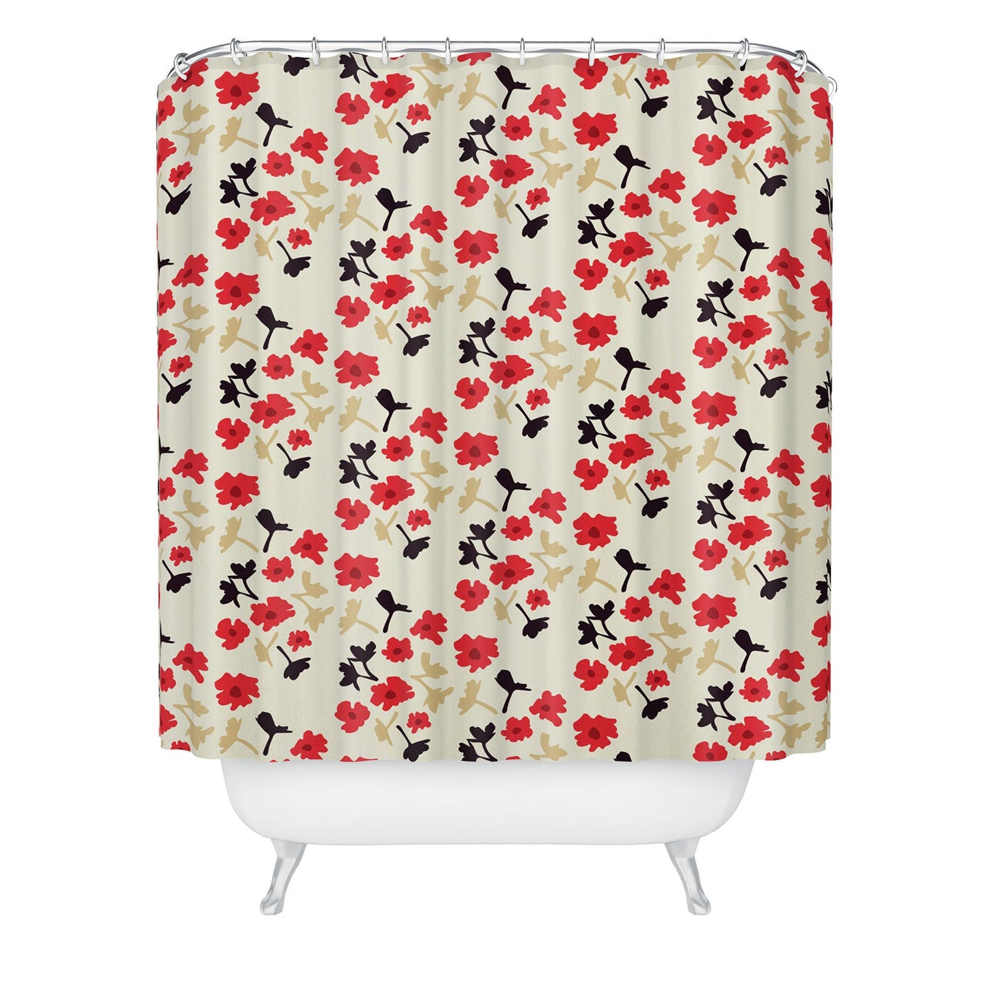Morgan Kendall poppies will make them sleep Shower Curtain