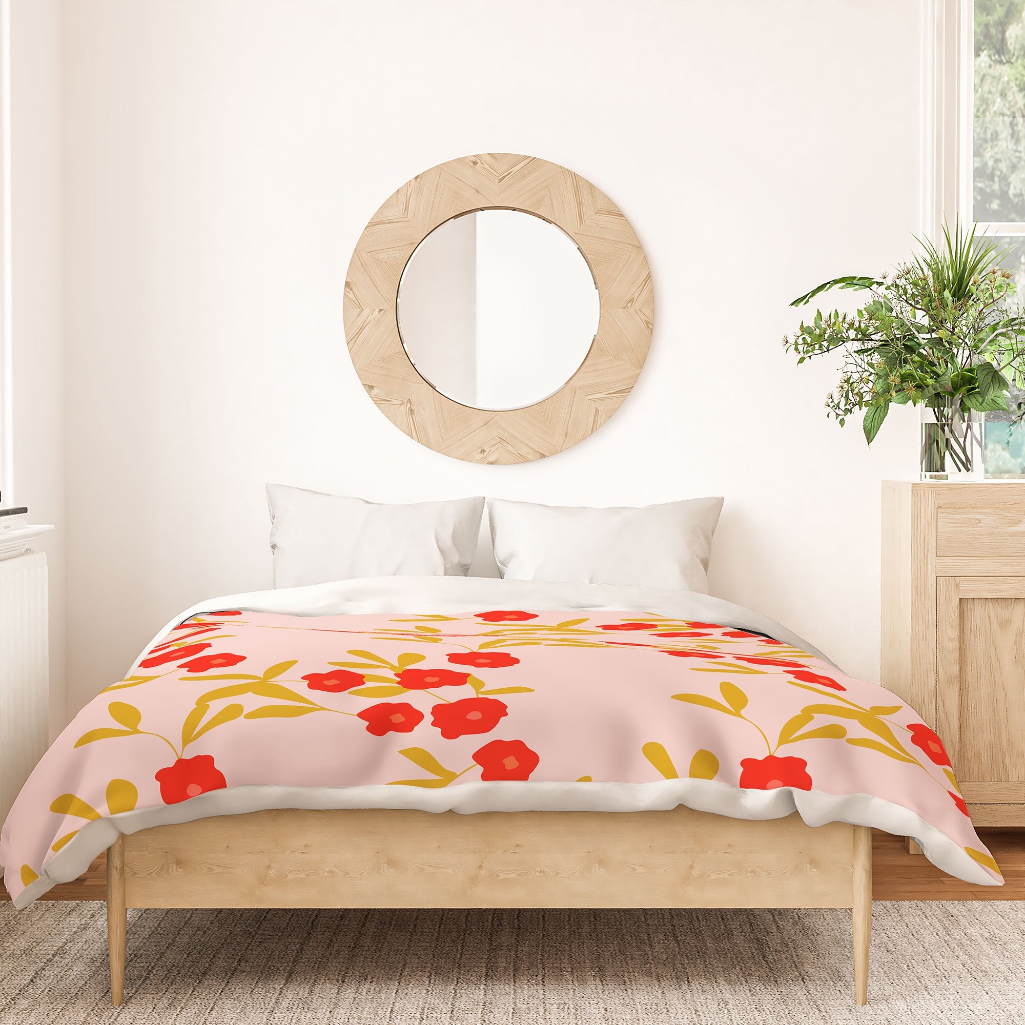 Morgan Kendall strawberry fields Duvet Cover