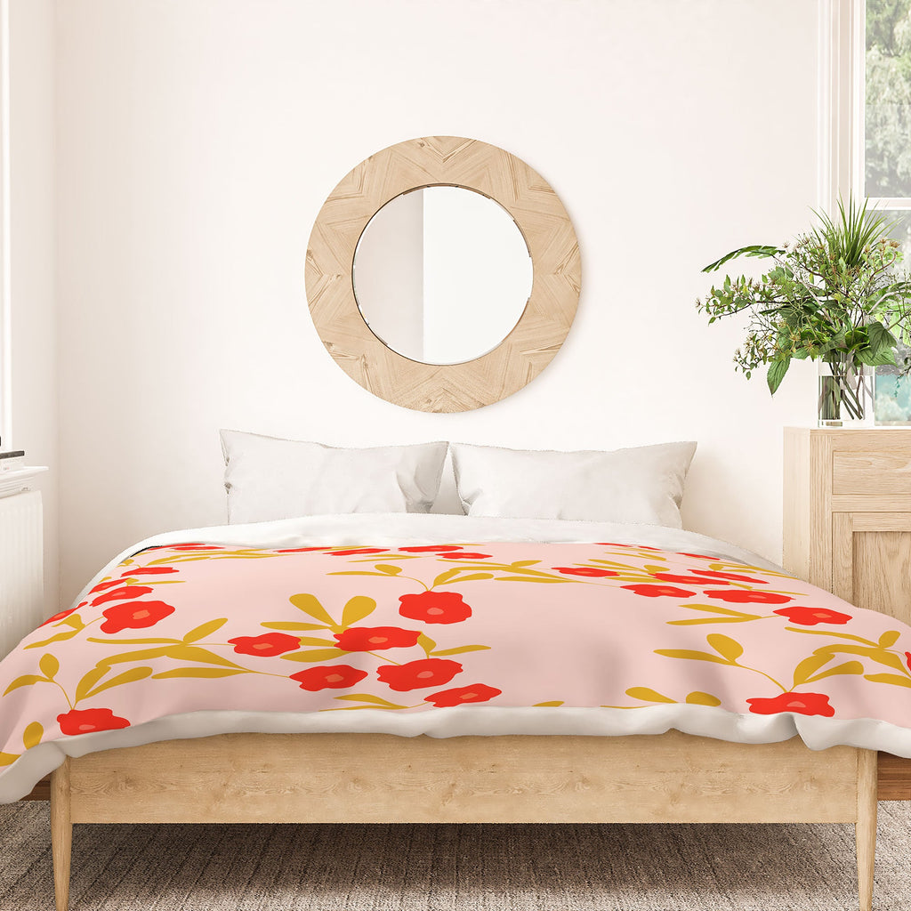 Morgan Kendall strawberry fields Duvet Cover