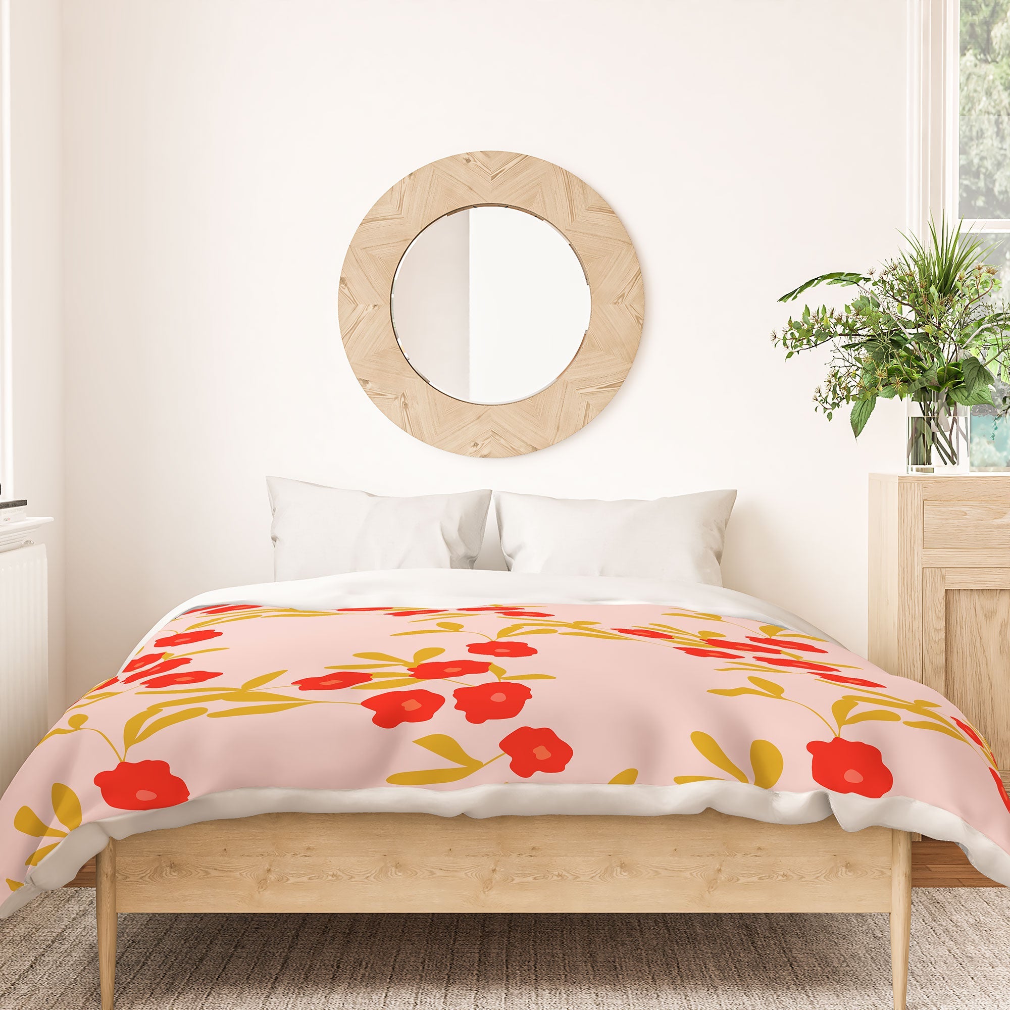 Morgan Kendall strawberry fields Duvet Cover