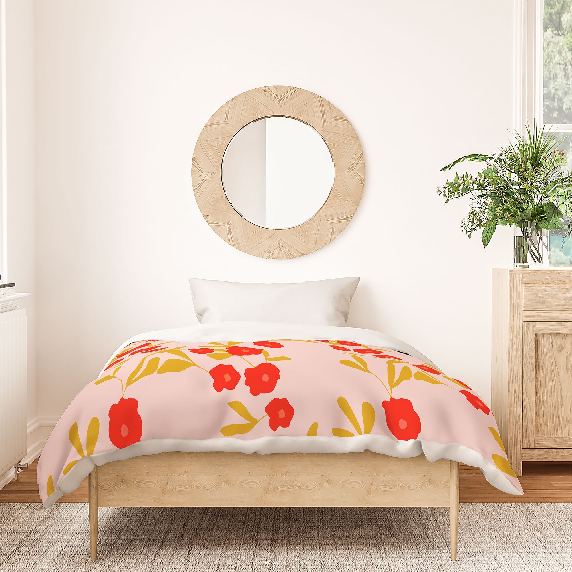 Morgan Kendall strawberry fields Duvet Cover