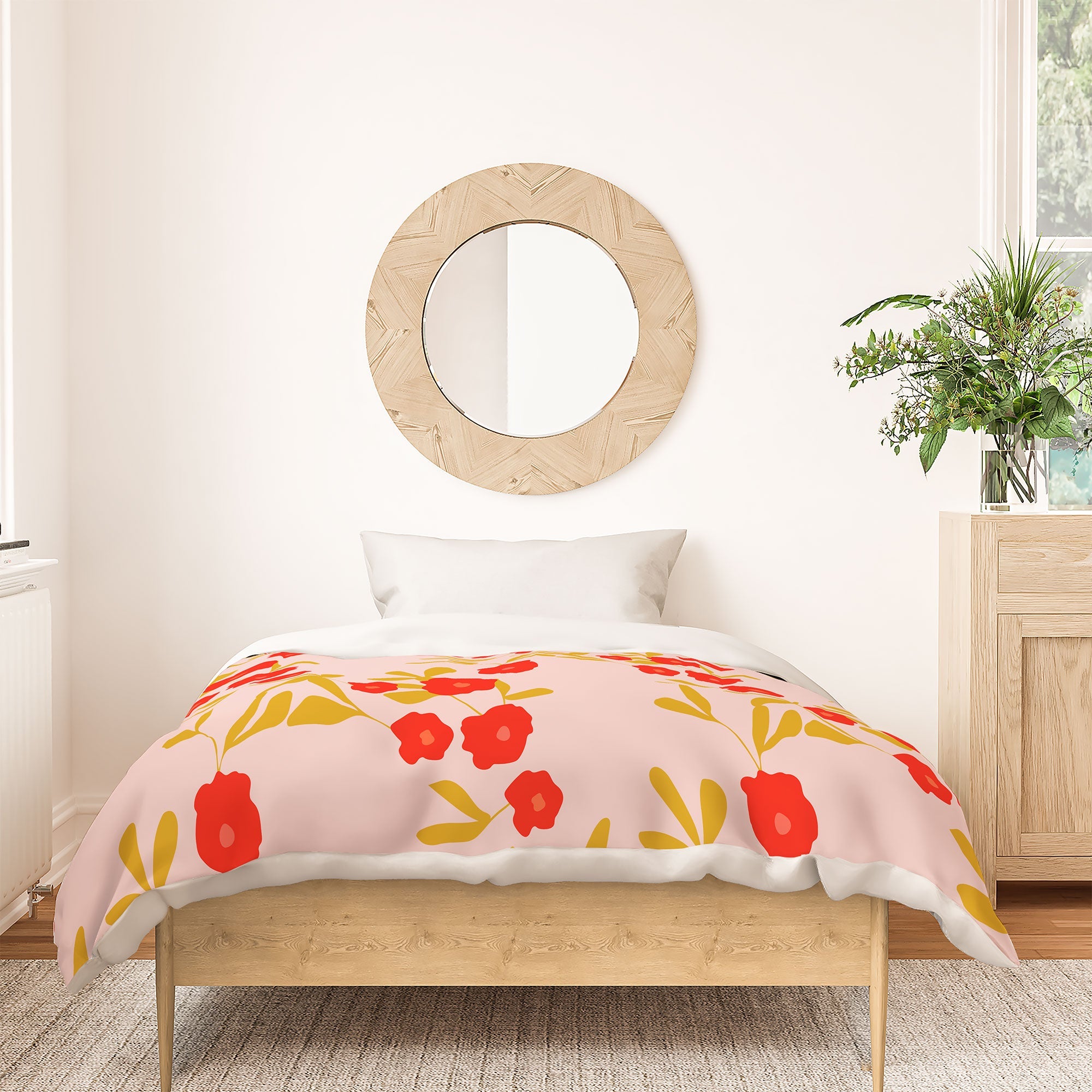 Morgan Kendall strawberry fields Duvet Cover