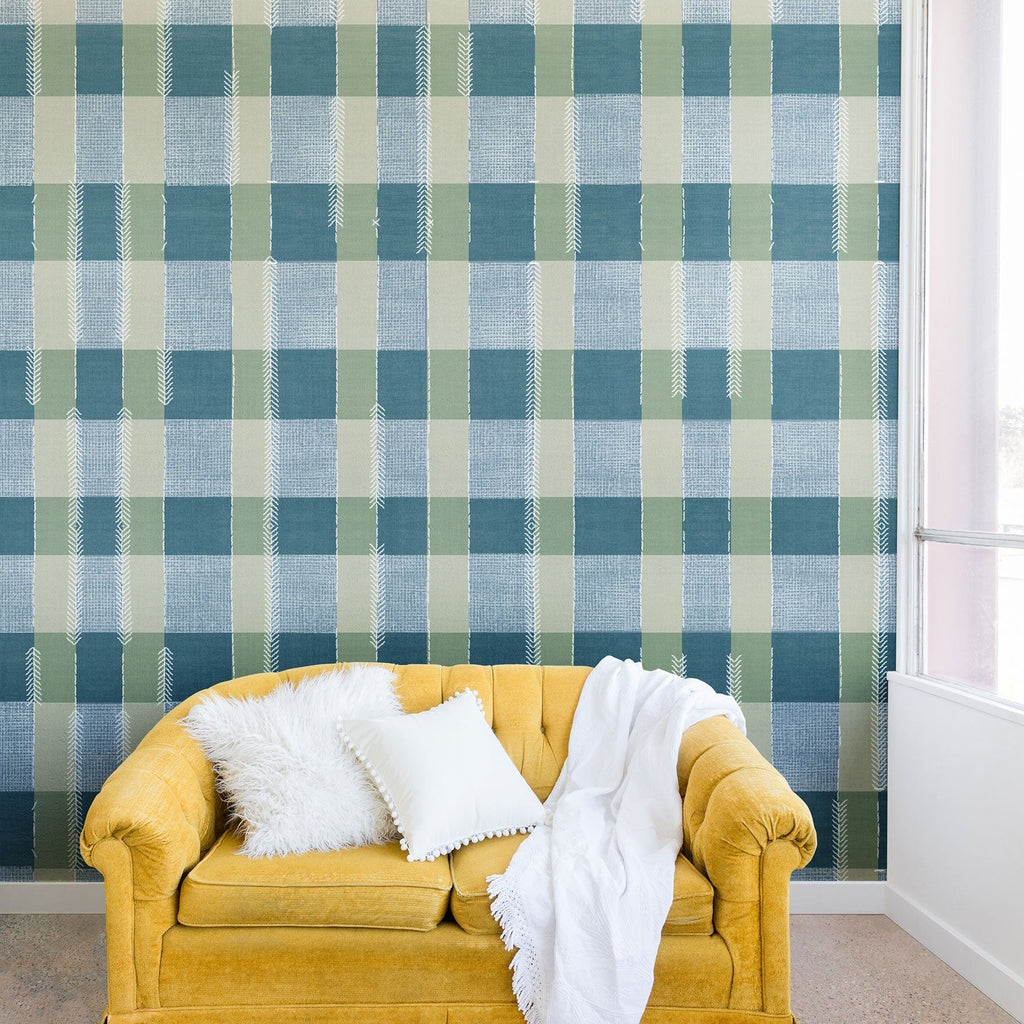 Marta Barragan Camarasa Country Style Checks Wall Mural