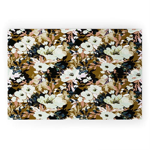 Marta Barragan Camarasa Romantic Floral Fusion Welcome Mat