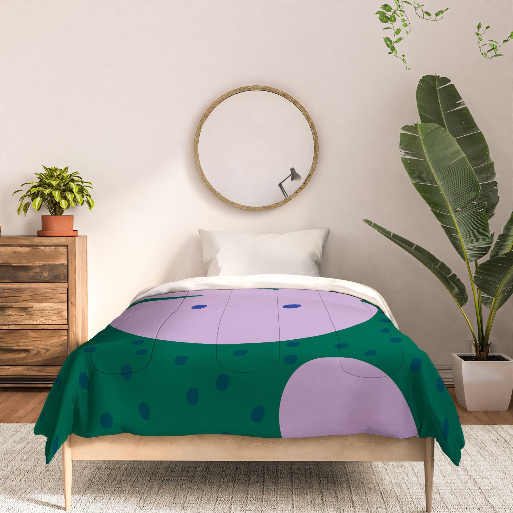 Camilla Foss Pebbles and Rabbit Comforter