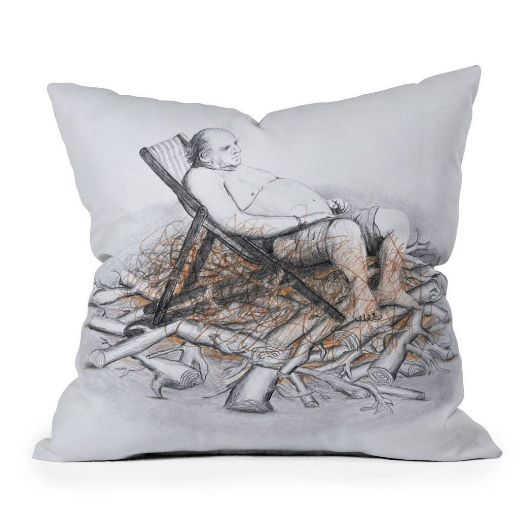 Coco de Paris Why was I born Outdoor Throw Pillow