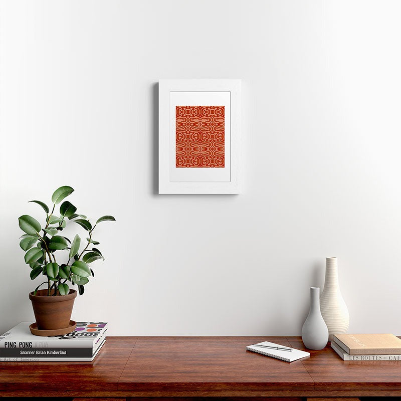 Mirimo Venexiana Burnt Orange Framed Art Print