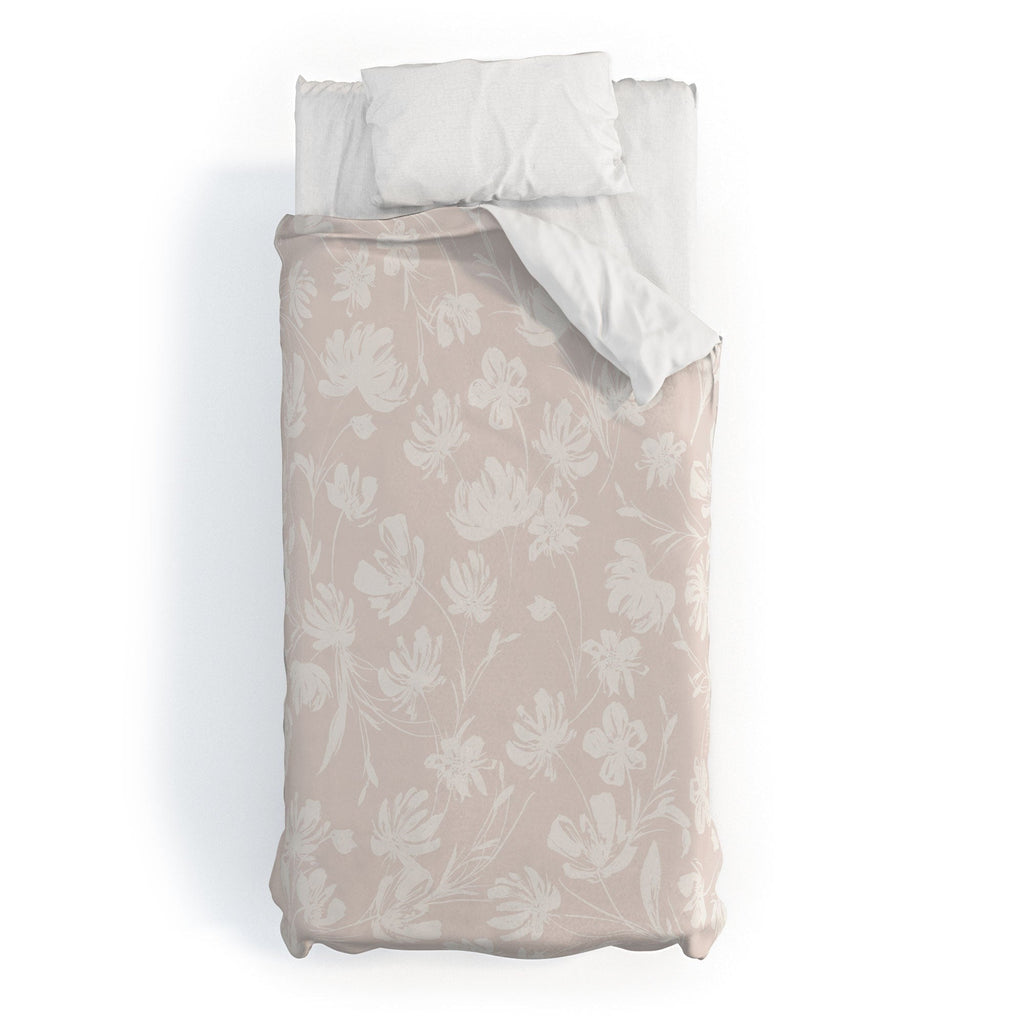 Gabriela Fuente Martine Neutral Duvet Cover